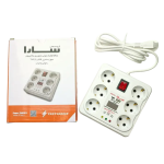 محافظ 2500 ولت آمپر سارا مدل P256D (مخصوص کامپیوتر 6 خروجی شارژردار Type C) - Image 2